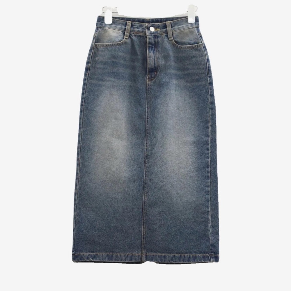 Classic Blue Denim Skirt